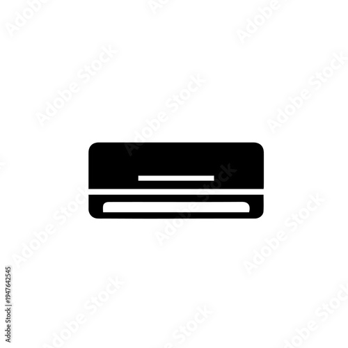 Air Conditioner Vector Illustration – Home Split AC Cooling Appliance Icon