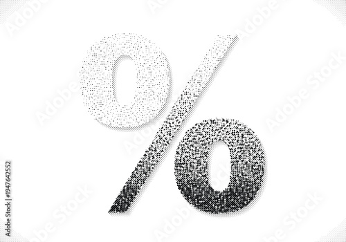 sale discount percentage halftone risograph promotion offer retail price marketing deal grunge retro offset print