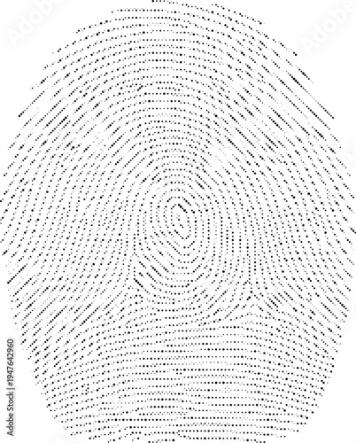 fingerprint halftone risograph biometric identity security safety whirl pattern screentone vintage retro monochrome texture background