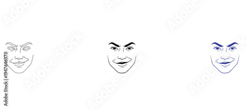  Minimalist Line Art of Yawning Tired Face with Open Mouth, Concept of Exhaustion and Sleepiness Vector Icon Set, Morning Fatigue Outline Illustration, Clean 2pt Stroke Design for Stress Relief