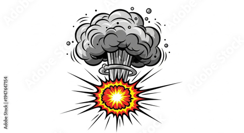 Nuclear Explosion Mushroom Cloud.