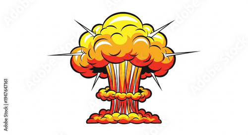 Nuclear Explosion Mushroom Cloud.
