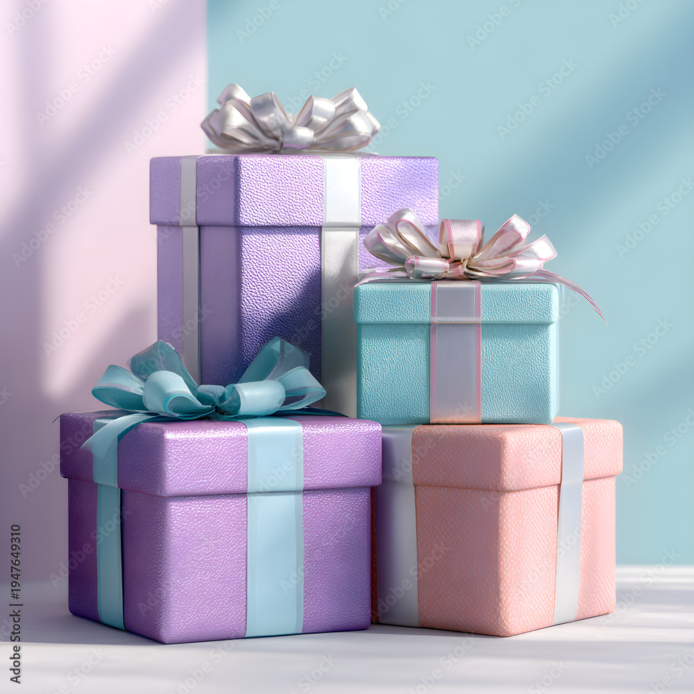 Fototapeta premium gift packaging concept isolated on clean background