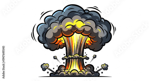 Nuclear Explosion Mushroom Cloud.