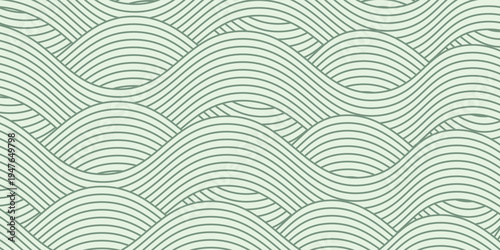 farm green banner, organic abstract background with fields. wavy green lines, natural organic products. vector ilustration