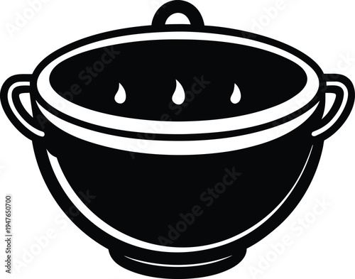 illustration of a pot with lid