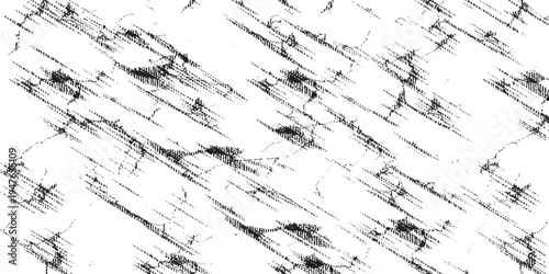Abstract black and white grunge texture with distressed lines and scratches.