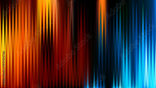 Ice fire bg. Red and blue ribbed glass background.