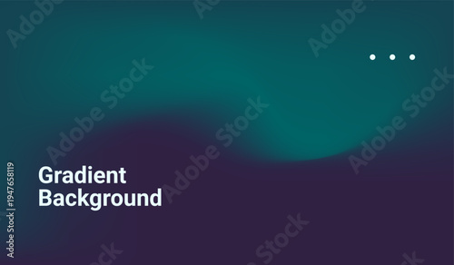 Futuristic dark green gradient pattern with blending smooth and radiant colors. Abstract wave design of landing page. fluid gradient dark concept website design