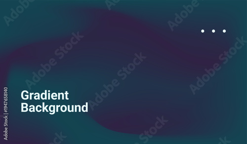 Futuristic dark green gradient pattern with blending smooth and radiant colors. Abstract wave design of landing page. fluid gradient dark concept website design