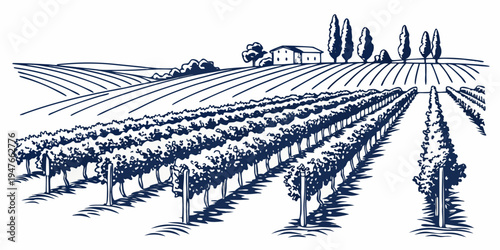 A blue illustration of a train track with multiple rails Vector