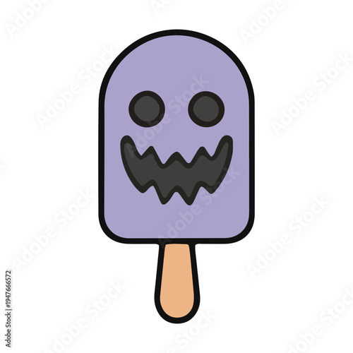 Halloween Ghost Ice Cream Icon