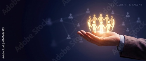 Empowering leaders and talent development in business corporate environment inspirational content professional viewpoint collaboration and growth concept