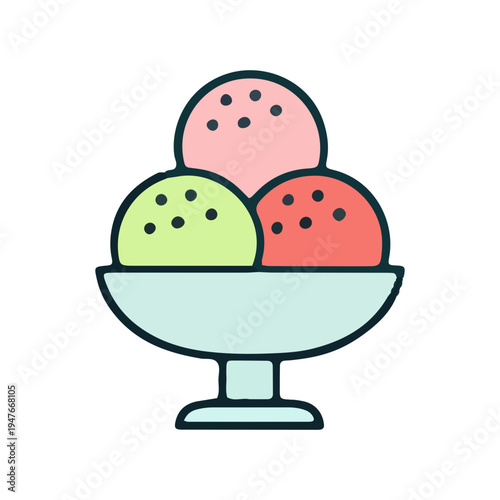 Ice Cream Sundae Icon