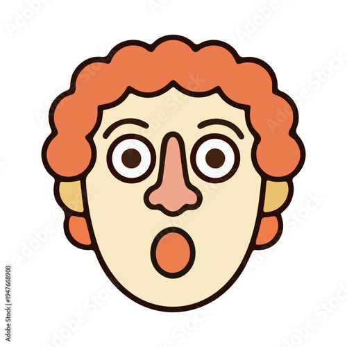 Surprised Face Emoji Icon