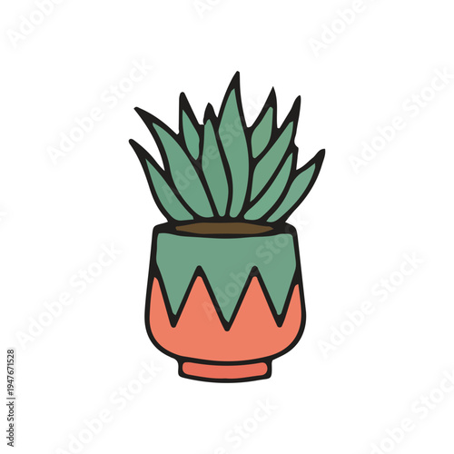 Doodle Succulent Plant Icon