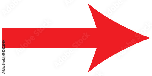 red arrow pointing right and left. Vector illustration on white background . Long arrow vector icon. Straight long arrow icon, right left bold arrow icon.