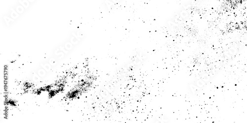 Abstract grainy white texture background with fine black grit speckles creating a vintage aesthetic, adding organic depth to minimalist designs.	