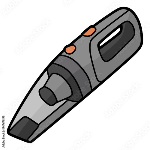lightweight vacuum cleaner vector in color