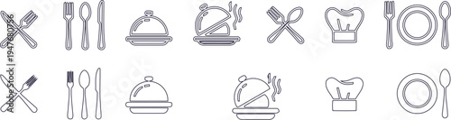 Fork and knife cutlery set on white background