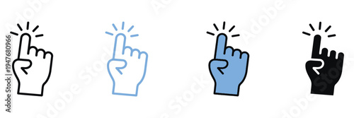 Finger snap icon easy action symbol vector
