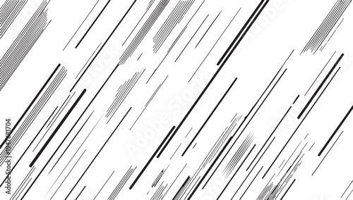 Black diagonal lines of varying thickness on a white background