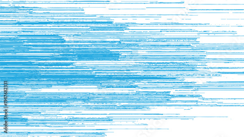 Blue and white abstract background with horizontal lines and streaks pattern
