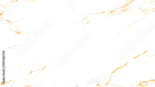 Golden cracks on white marble texture background with orange veins elegant luxury design element