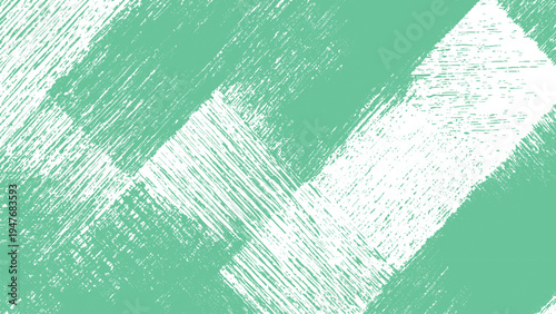 Mint green and white abstract brush stroke textured background pattern