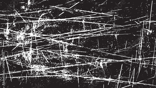 Distressed black background with white scratches and grunge texture