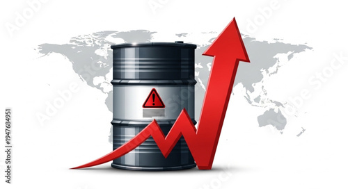 Oil Barrel Price Increase Graph.