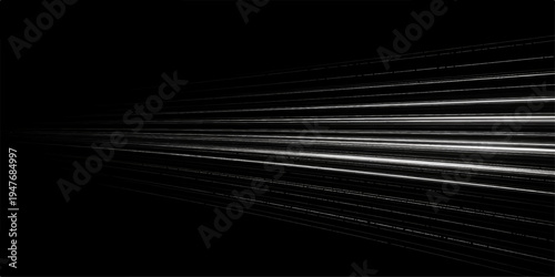 An abstract black and white background featuring a seamless dark metallic texture with flowing wave lines and light motion curves for a modern technology wallpaper design