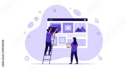 Modern Web Design Team Building Dynamic Interface For Business Growth And Professional Software Development Project