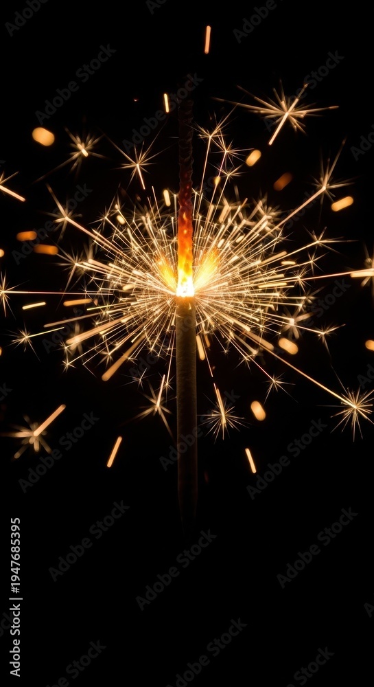 Fototapeta premium Sparkling Celebration - A Captivating Display of Light and Festivity.