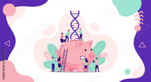 Bio tech DNA fund team save cash gold money for life plan work hard aim