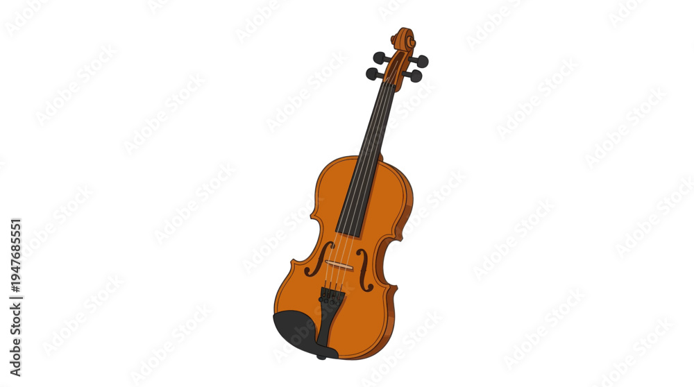 Fototapeta premium violin on white background