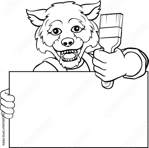A wolf painter decorator ha...