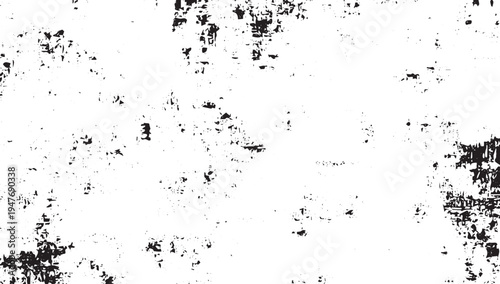 Black and white grunge texture with distressed ink splatters and rough weathered surface pattern