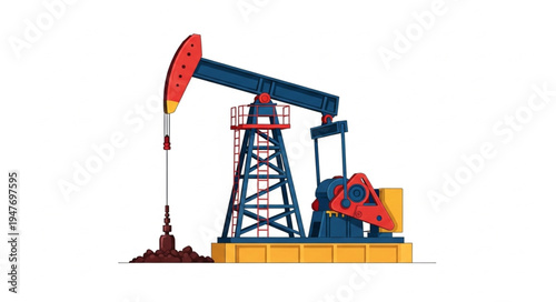 Oil Pump Jack Drilling Rig.