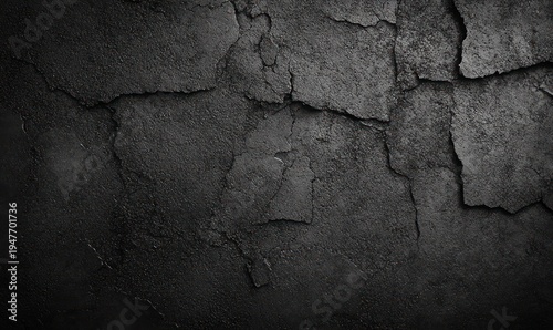 dark cracked concrete wall with peeling layers and rough textured surface conveying gritty moody urban decay