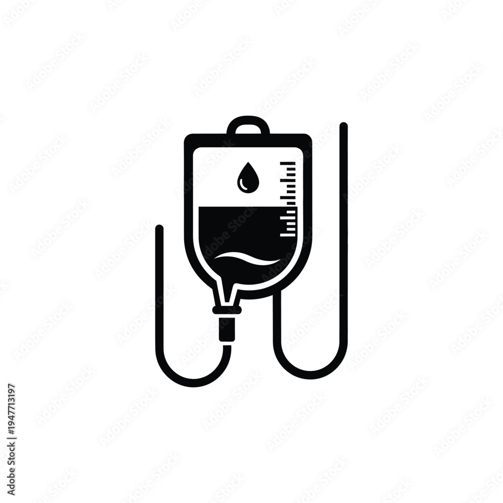 Fototapeta premium Medical staff prepares intravenous blood transfusion equipment