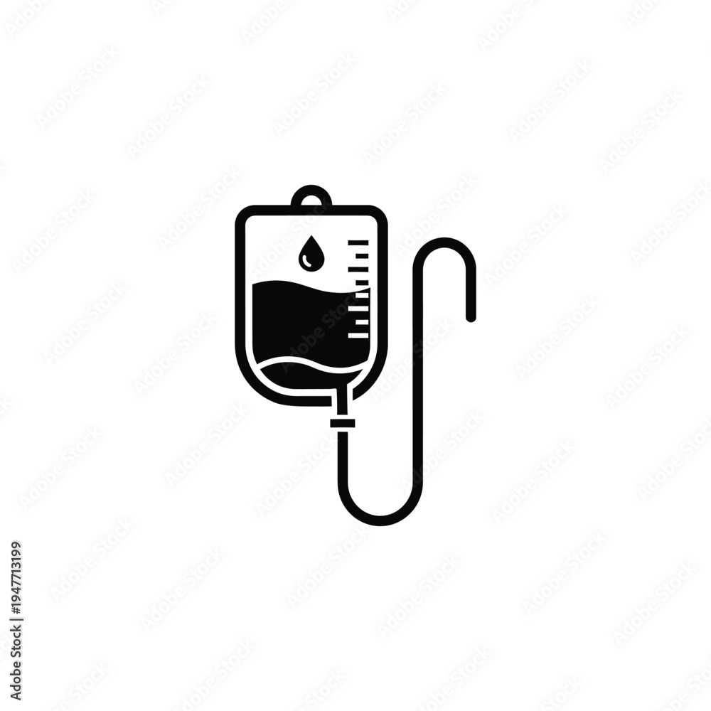 Fototapeta premium Medical professional administers IV drip treatment in hospital setting