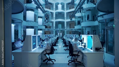 futuristic modern lab