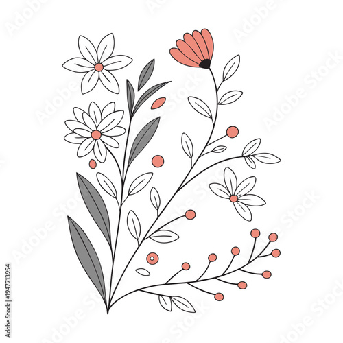 Creative Flat Illustration Collection with Abstract Backgrounds, People and Nature Elements