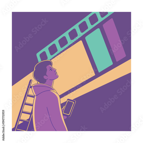 Creative Flat Illustration Collection with Abstract Backgrounds, People and Nature Elements