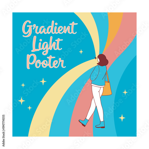 Modern Women Empowerment Flat Illustration Collection with Abstract Shapes and Pastel Colors