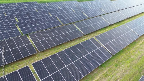 Sun powered panels installed across green land