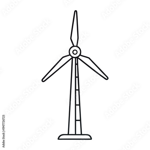 A tall wind turbine spins gracefully, converting wind into clean energy, standing against the sky as a symbol of sustainable power and eco-friendly innovation.
 