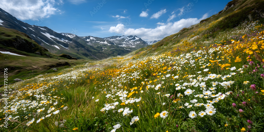 Fototapeta premium Spring Highland Meadow