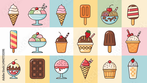 Delicious Assortment of Cold Treats and Frozen Desserts for Summer